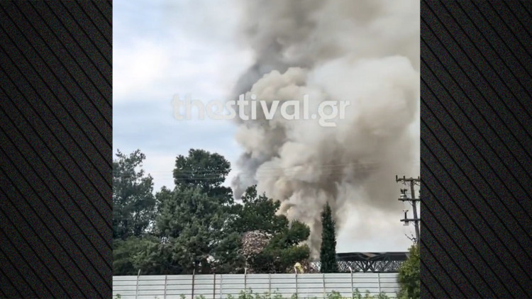 Φωτιά σε εταιρεία ανακύκλωσης στο Ωραιόκαστρο, ήχησε το 112 για τους καπνούς - «Μείνετε σε εσωτερικούς χώρους, κλείστε πόρτες και παράθυρα»