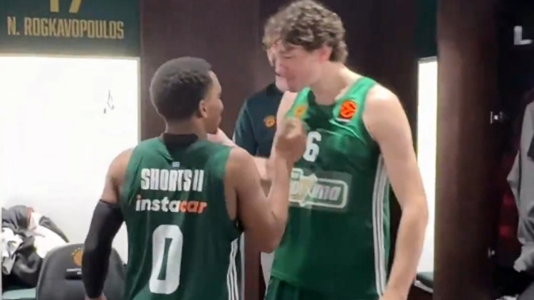 Παναθηναϊκός: Ο «χορός» του Σορτς με τον Οσμάν και τα εύσημα του Αταμάν στον Φαρίντ στα αποδυτήρια, δείτε βίντεο