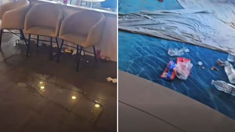 Γεμάτο σκουπίδια και νερά το «Νήσος Σάμος», νέες εικόνες μετά την ενεργοποίηση του συστήματος πυρόσβεσης, δείτε βίντεο
