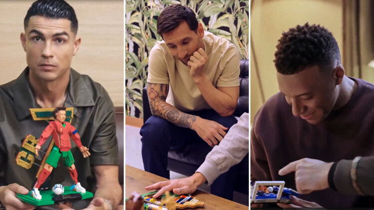 Ρονάλντο, Μέσι, Εμπαμπέ και Βινίσιους μετατρέπονται σε... Lego και μένουν άναυδοι με τις φιγούρες τους, δείτε βίντεο