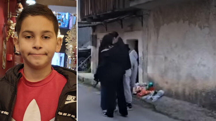 Φίλοι και συμμαθητές του 13χρονου που σκοτώθηκε με πατίνι στην Ηλεία αφήνουν λουλούδια στο σημείο που έχασε τη ζωή του, βίντεο και φωτογραφία