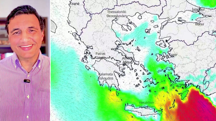 Τσατραφύλλιας στο protothema: Από τα χιόνια και το κρύο… στα 30άρια και τη σκόνη, αναλύτική πρόγνωση