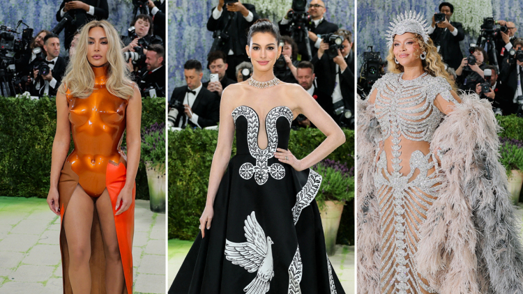 Οι εμφανίσεις του Met Gala:  H «χτισμένη» Κιμ Καρντάσιαν, η αρχαιοελληνική Αν Χάθαγουεϊ και η μεγάλη επιστροφή της Μπιγιονσέ