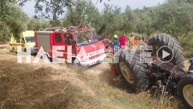 Τραγωδία στην Ηλεία: Αγρότης καταπλακώθηκε από τρακτέρ και τραυματίστηκε θανάσιμα στο κεφάλι