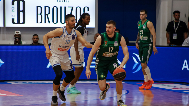 Μύκονος - Παναθηναϊκός 76-90: Οι πράσινοι έκαναν το 2-0 και προκρίθηκαν στα ημιτελικά της Basket League, δείτε βίντεο