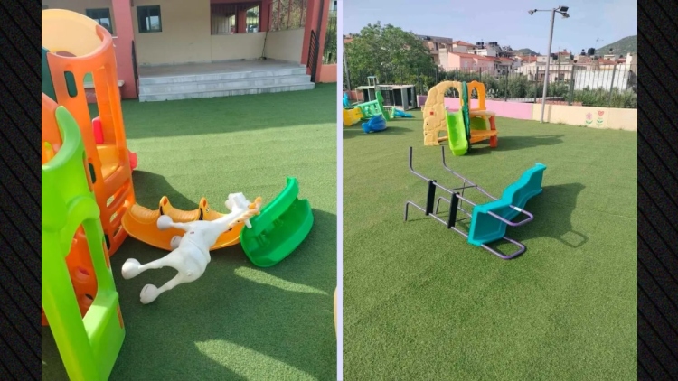 Βανδαλισμοί σε Νηπιαγωγείο στην Κρήτη, άγνωστοι έσπασαν παιχνίδια και γέμισαν την αυλή με σκουπίδια