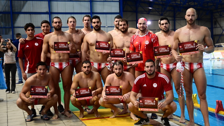 Ολυμπιακός: Ηττήθηκε 12-9 από την Μπαρτσελονέτα αλλά τσέκαρε το εισιτήριο για το  Final -4 του πόλο στους άνδρες 