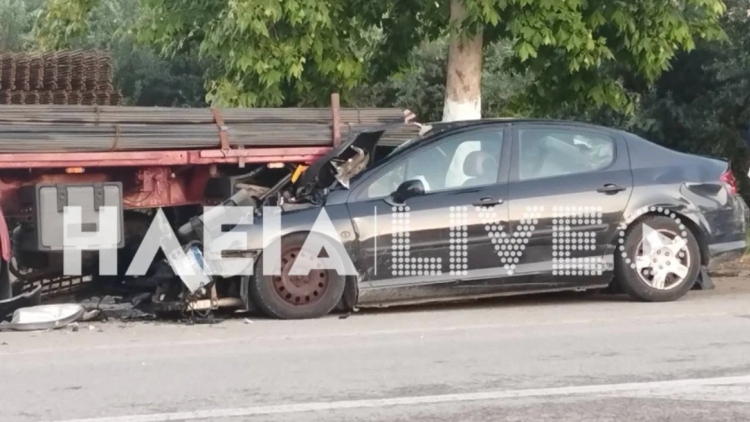 Ζαχάρω: Νέο τροχαίο «καρμπόν» με πρόσκρουση ΙΧ σε νταλίκα τα ξημερώματα, δείτε εικόνες