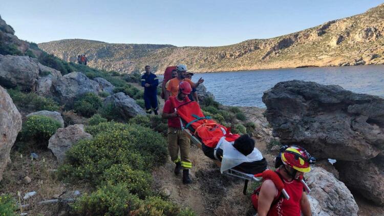 Επιχείρηση διάσωσης στην Κάλυμνο για τραυματισμένο Αμερικανό που έκανε αναρρίχηση