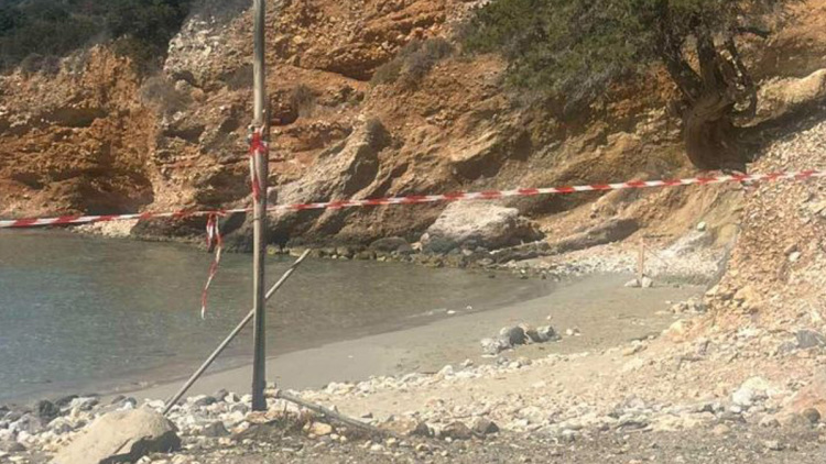 Πυραυλικό εξάρτημα ξεβράστηκε σε παραλία της Κρήτης 