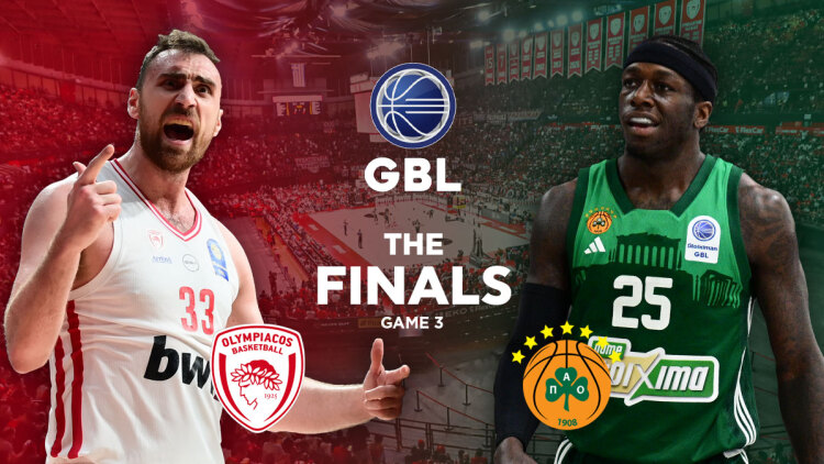 Ολυμπιακός - Παναθηναϊκός: Live ο 3ος τελικός της Basket League, στην 12αδα ο Σλούκας 