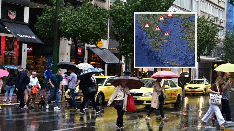 Προ των πυλών η κακοκαιρία εξπρές: Οι επτά περιοχές στην πρώτη γραμμή επικινδυνότητας, η πρόγνωση Τσατραφύλλια