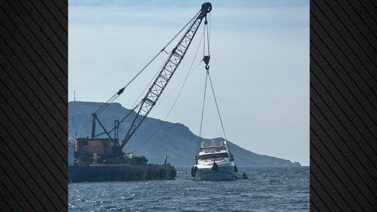 Προσάραξη θαλαμηγού ανοιχτά των Οινουσσών, σώοι οι επιβαίνοντες, δείτε φωτογραφίες 
