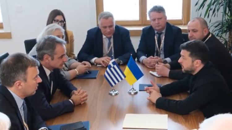 O Μητσοτάκης συνάντησε τον Ζελένσκι και του έθεσε το ζήτημα με το ουκρανικό θαλάσσιο drone στη Λευκάδα