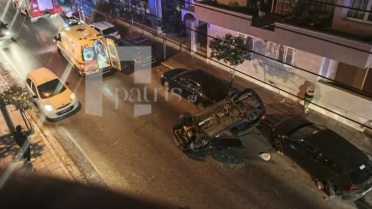 Βίντεο κατέγραψε τη στιγμή που αυτοκίνητο αναποδογυρίζει μετά από σφοδρή σύγκρουση στα Χανιά

