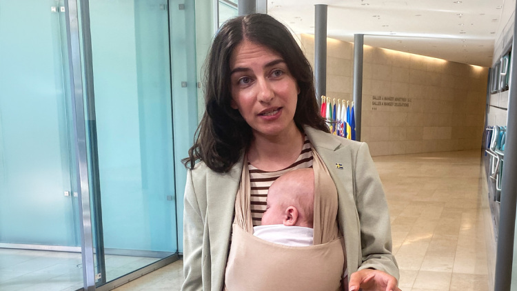Η Σουηδή υπουργός Περιβάλλοντος πήγε σε συνεδρίαση της ΕΕ με το μωρό της, δείτε βίντεο