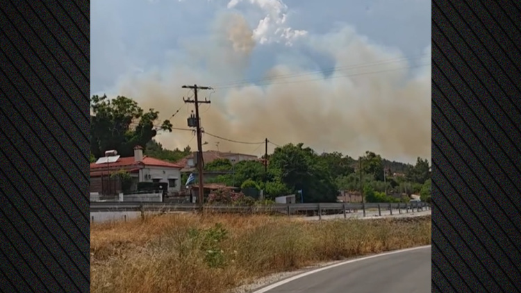 Φωτιά στο Ωραιόκαστρο Θεσσαλονίκης, 112 για ετοιμότητα