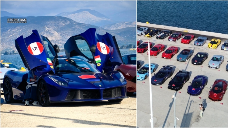 Πλημμύρισε με Ferrari το Ναύπλιο: 116 μοναδικά supercars μάγεψαν κατοίκους και επισκέπτες, δείτε εικόνες