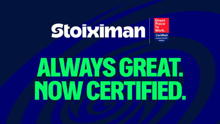 Η Stoiximan απέκτησε την πιστοποίηση Great Place To Work®
