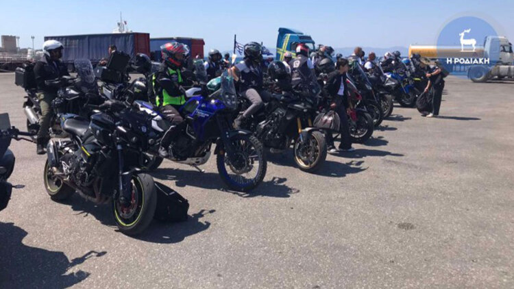 Έφτασαν στη Ρόδο οι Κύπριοι μοτοσικλετιστές της «Πρωτοβουλίας Μνήμης Ισαάκ-Σολωμού», δείτε φωτογραφίες