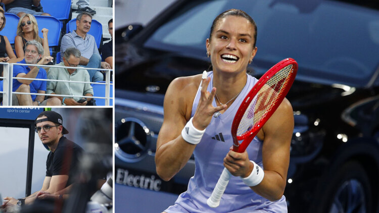 Στο WTA 250 Athens Open Κυριάκος, Μαρέβα και Κωνσταντίνος Μητσοτάκης για να στηρίξουν τη Σάκκαρη, δείτε βίντεο και φωτογραφίες