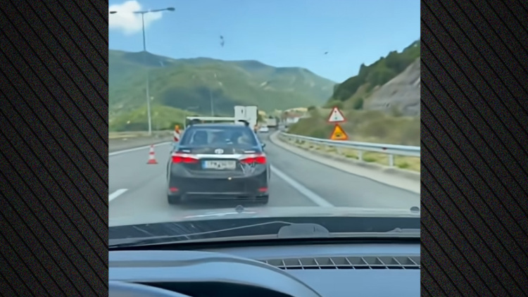 Ταλαιπωρία για τους οδηγούς με ταχύτητες που δεν ξεπερνούν τα 10 χλμ/ώρα στον κόμβο της Χρυσοβίτσας στην Εγνατία Οδό, σε μια λωρίδα η κυκλοφορία, βίντεο 