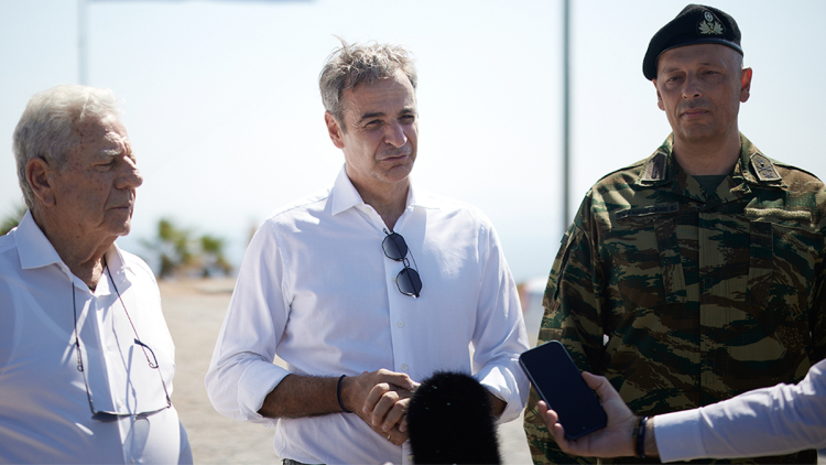 Μητσοτάκης από Αγαθονήσι: Να αισθάνονται ασφαλείς οι νησιώτες, θα εμποδίσουμε τους άθλιους διακινητές να εκμεταλλεύονται απελπισμένους