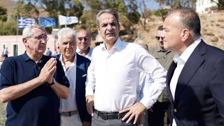 Μητσοτάκης από Αγαθονήσι: Θα εμποδίσουμε τα άθλια δίκτυα διακινητών να εκμεταλλεύονται απελπισμένους ανθρώπους