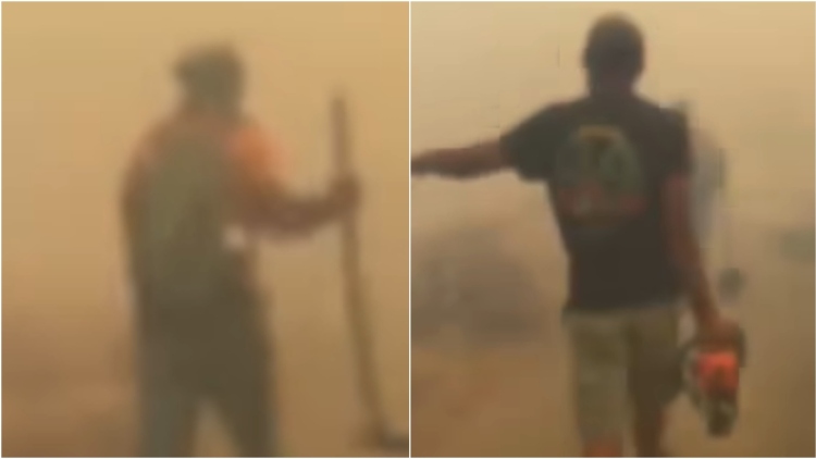 «Πάμε πρέπει να φύγουμε»: Συγκλονιστικό βίντεο από την Πάρο με πυροσβέστες να δίνουν μάχη με τις φλόγες