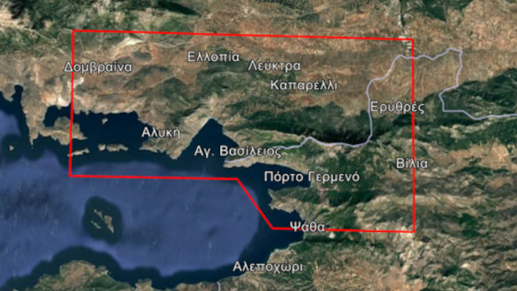 Ενεργοποιήθηκε η υπηρεσία Copernicus για τις δασικές πυρκαγιές της Βοιωτίας