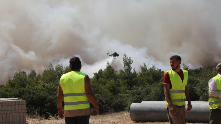 Διακοπή κυκλοφορίας στη Μάνδρα λόγω της πυρκαγιάς στη Δυτική Αττική, άνοιξε ο δρόμος προς Πόρτο Γερμενό
