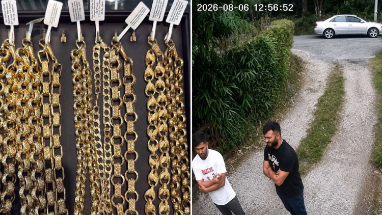 Βίντεο: Έκλεψαν χρυσές αλυσίδες 70.000 ευρώ σε τρία λεπτά και ξυλοκόπησαν τον κοσμηματοπώλη που τους κυνήγησε στη Βρετανία