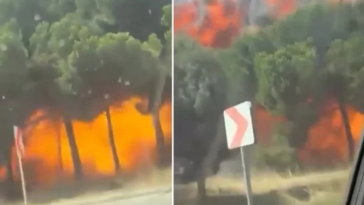 Το τουρκικό F-16 περνά πάνω από αυτοκίνητο και συντρίβεται λίγα μέτρα μακριά - Νέα βίντεο από την πτώση του μαχητικού στη Γιάλοβα