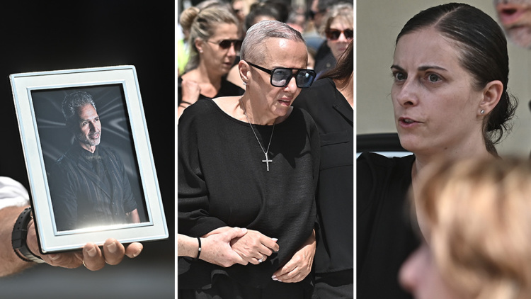 Συγκίνηση στο τελευταίο αντίο στον Δημήτρη Κόκοτα: «Ξέρω ότι θα μας προσέχει, τον ευχαριστώ για το παιδί μας» είπε η σύζυγός του στον επικήδειο