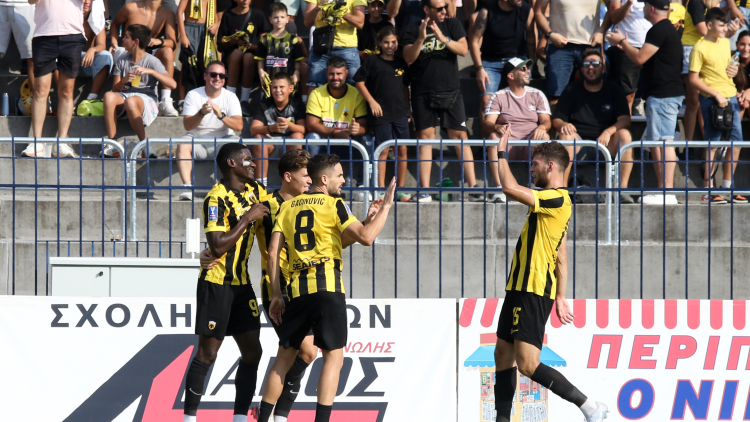 Πρεμιέρα με νίκη για την ΑΕΚ στο Superbet Κύπελλο Ελλάδας, 2-0 εκτός έδρας τον Νέστο Χρυσούπολης, δείτε τα γκολ