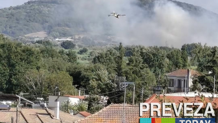 Νέα ενίσχυση των δυνάμεων στην φωτιά στο Θεσπρωτικό Πρέβεζας, επιχειρούν 5 εναέρια