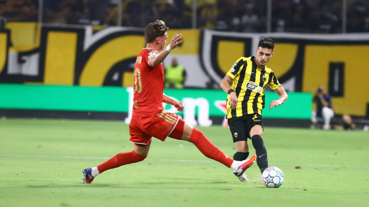 ΑΕΚ - ΛΑΣΚ 1-0 (Α' ημίχρονο): Η Ένωση πήρε το προβάδισμα με φάουλ του Μάριν