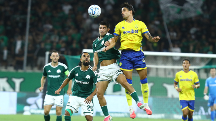 Παναθηναϊκός-Παναιτωλικός 1-0 (Α' ημίχρονο): Προβάδισμα οι πράσινοι με κεφαλιά του Ταμπόρδα, live ο αγώνας, δείτε το γκολ 