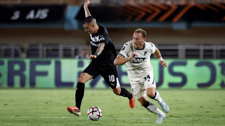 ΟΦΗ -  Χόφενχαϊμ 1-0 (Α΄ ημίχρονο): Προβάδισμα νίκης με Αϊτόρ για τους Κρητικούς, live ο αγώνας του Europa League 