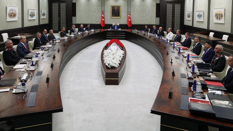 Χωρίς αναφορές στην Ελλάδα ή το νομοσχέδιο της «Γαλάζιας Πατρίδας» η συνεδρίαση του Συμβουλίου Εθνικής Ασφάλειας της Τουρκίας