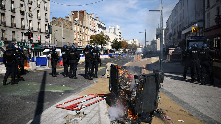 Επεισοδιακές οι διαδηλώσεις των μαθητών στη Γαλλία, συγκρούσεις με δυνάμεις της αστυνομίας, βίντεο

