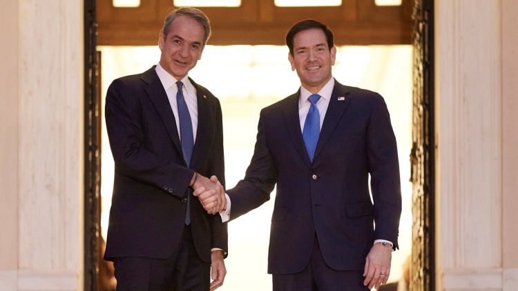 Το παρασκήνιο του γεύματος Μητσοτάκη, Ρούμπιο, υπουργών και επιχειρηματιών στις 5 ροτόντες του Tudor Hall