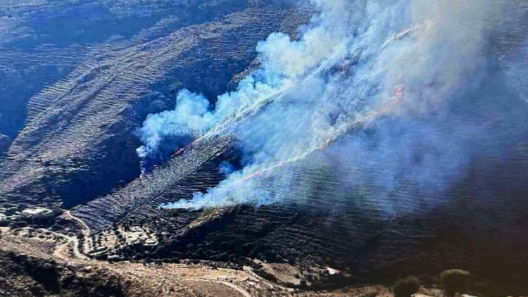 Φωτιά σε δασική έκταση στην Κέα, επιχειρούν δύο αεροσκάφη