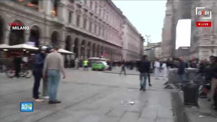 Milano, il giorno dopo le devastazioni, ancora tensione in città. La diretta