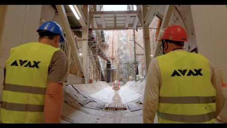 Ζωντανή μετάδοση της «αποκάλυψης» του μετροπόντικα «Αθηνά» στο φρέαρ Ευαγγελισμού (breakthrough)