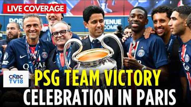 PSG Victory Parade LIVE: Paris Saint Germain Host a Public Celebration at the Champ-de-Mars | N18G