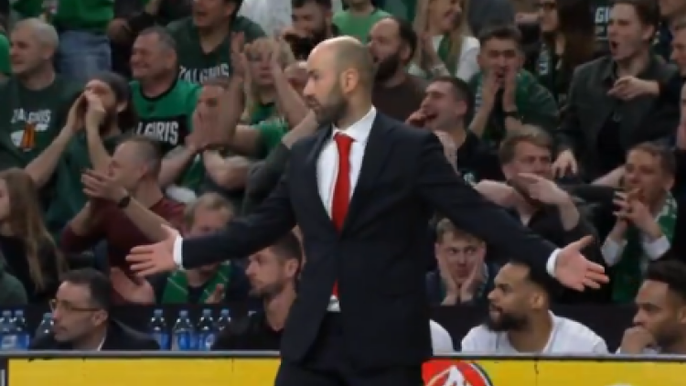 «Τρελάθηκε» ο Σπανούλης με την αποτυχία του Νέντοβιτς να καρφώσει στον αιφνιδιασμό, βίντεο 