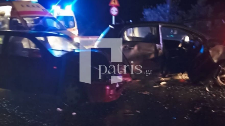 Μετωπική σύγκρουση αυτοκινήτων στον ΒΟΑΚ, πέντε τραυματίες