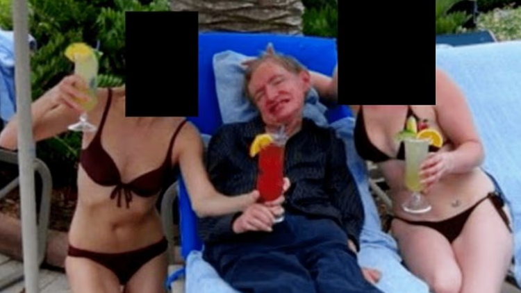 Ο Στίβεν Χόκινγκ ανάμεσα σε δύο νεαρές με μπικίνι και το μυστικό λημέρι στο Παρίσι - Νέες φωτογραφίες για την υπόθεση Επστάιν