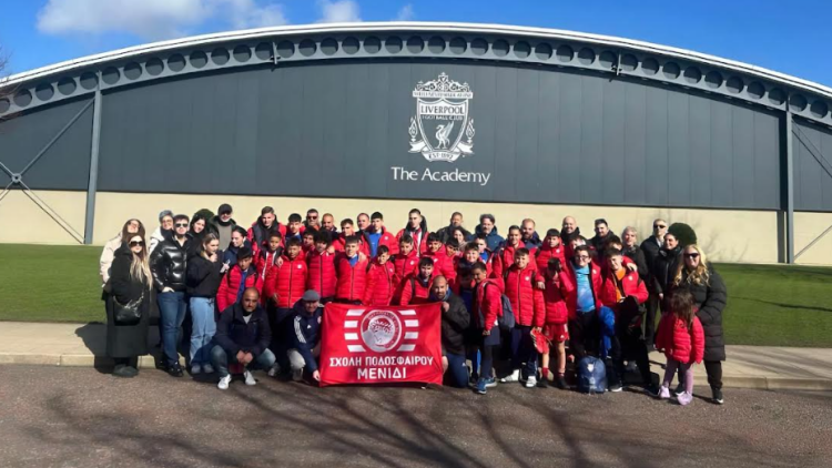 Ολυμπιακός: Το ταξίδι της ποδοσφαιρικής σχολής Καραταΐδη σε Λίβερπουλ και Νότιγχαμ, φωτογραφίες 